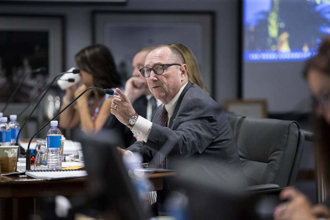 Rossi Ralenkotter, president of the Las Vegas Convention and Visitors Authority, during a meeting at the Las Vegas Convention Center in Las Vegas on Tuesday, Aug. 8, 2017. (Erik Verduzco/Las Vegas ...
