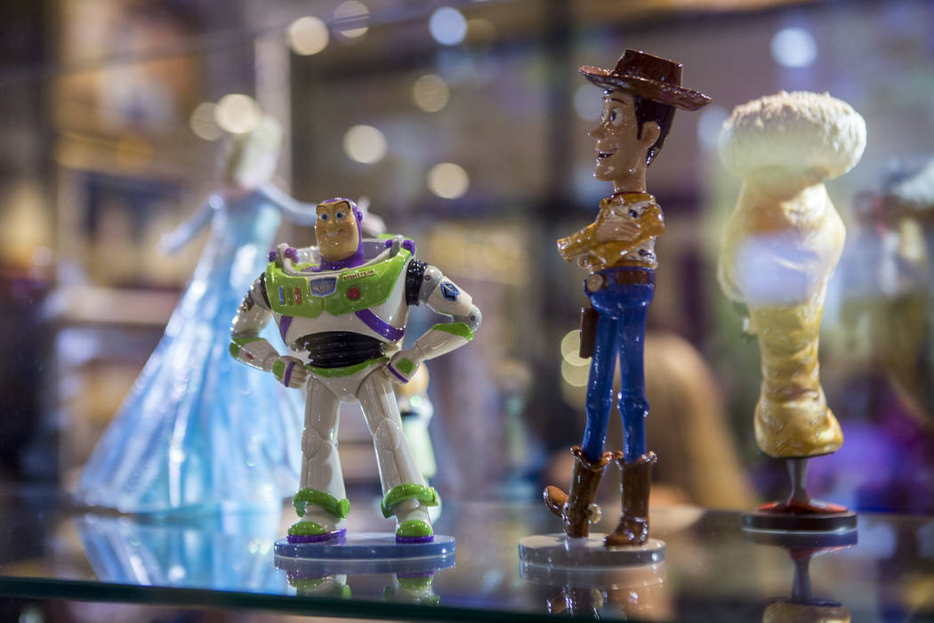 Buzz and Woody artwork during the grand opening of the Magical Memories Disney Fine Art Gallery in the Forum Shops at Caesars on Thursday, Aug. 10, 2017. Patrick Connolly Las Vegas Review-Journal ...