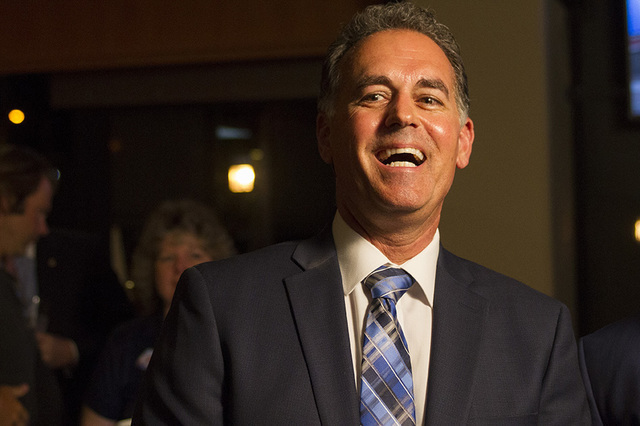 Republican Congressional District 3 candidate Danny Tarkanian is shown during his election night gathering at Born and Raised in Las Vegas on Tuesday, June 14, 2016. (Richard Brian/Las Vegas Revie ...