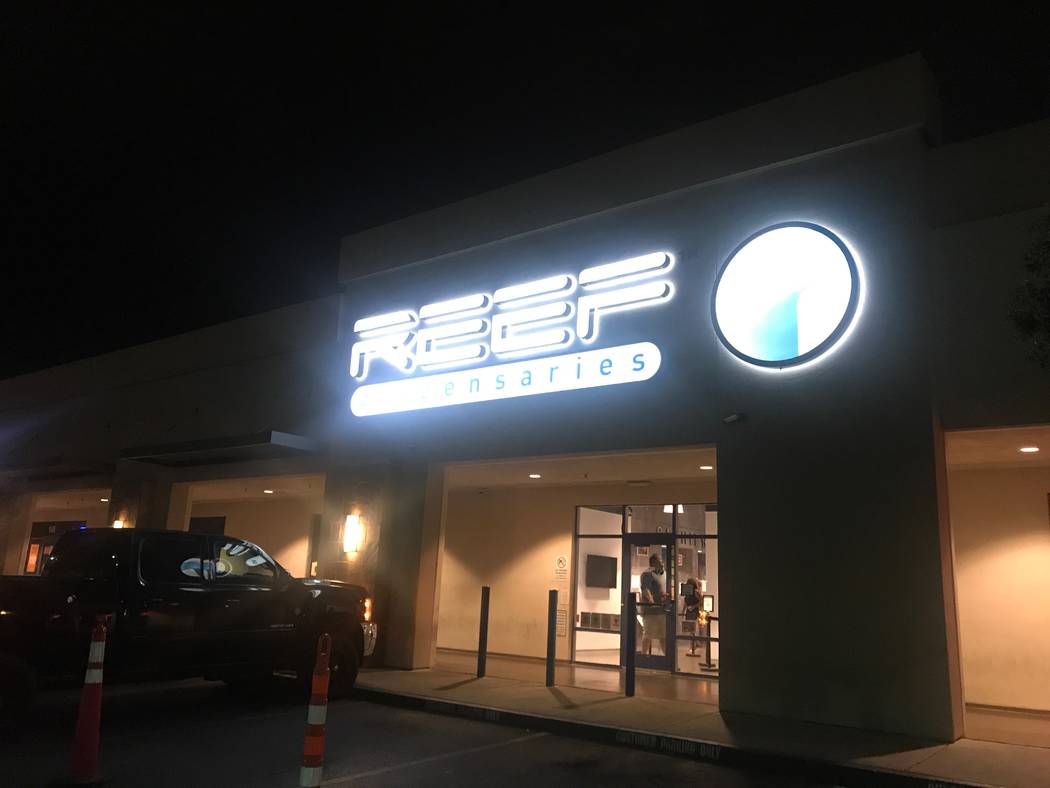 A photo of Reef dispensaries on August 15, 2017 at 1366 W. Cheyenne Ave. #110 & #111. (Kailyn Brown/ View) @KailynHype