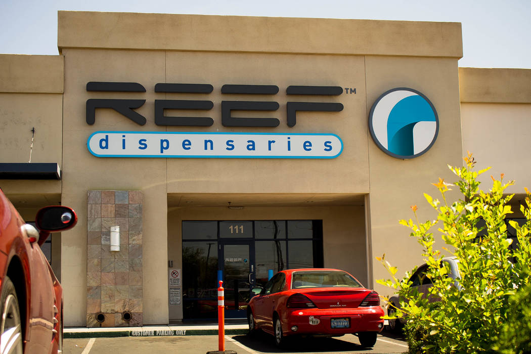 A photo of Reef dispensaries in the daytime at 1366 W. Cheyenne Ave - Reef Dispensary - Las Vegas Strip Photos