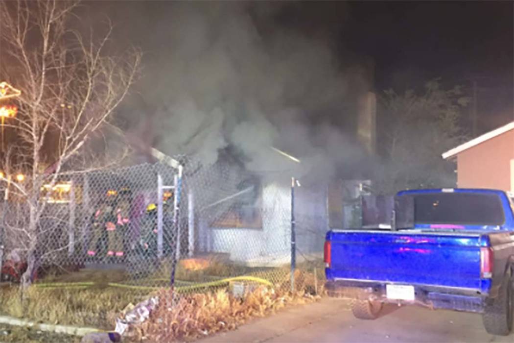 Vacant house catches fire twice in downtown Las Vegas Las Vegas