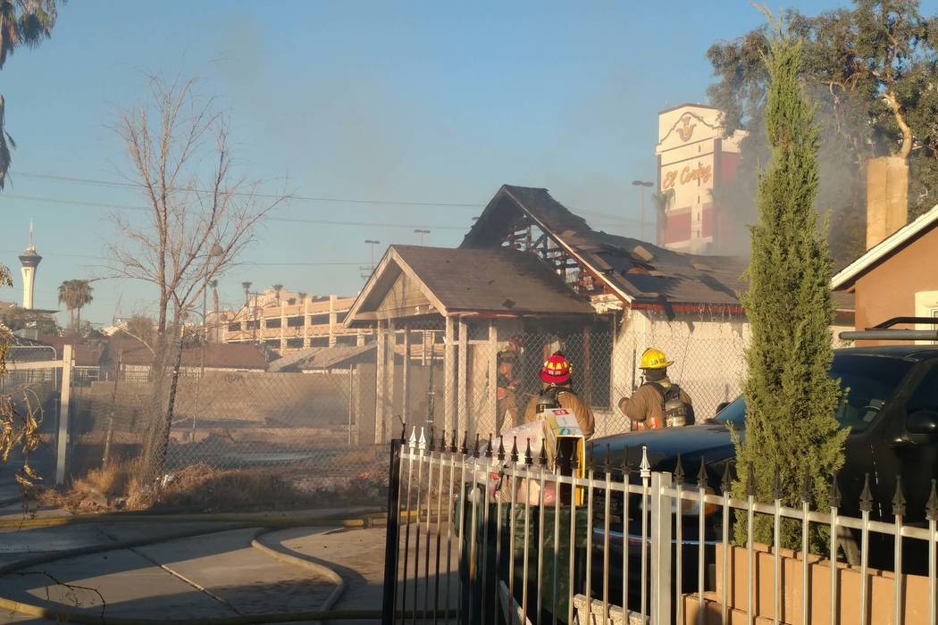 Vacant house catches fire twice in downtown Las Vegas | Downtown ...
