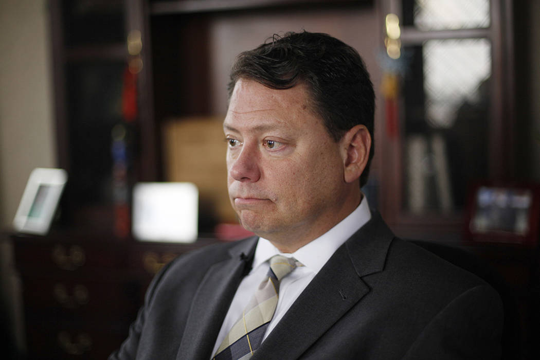 Clark County School District Superintendent Pat Skorkowsky speaks to the Review-Journal on Wednesday, May 17, 2017, from his office in Las Vegas. Rachel Aston Las Vegas Review-Journal @rookie__rae