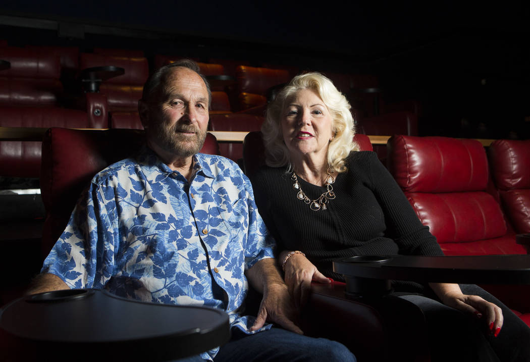 David Denevan, left, and Claudia Reott at Brenden Theatres in the Palms in Las Vegas on Saturday, Aug. 19, 2017. Chase Stevens Las Vegas Review-Journal @csstevensphoto