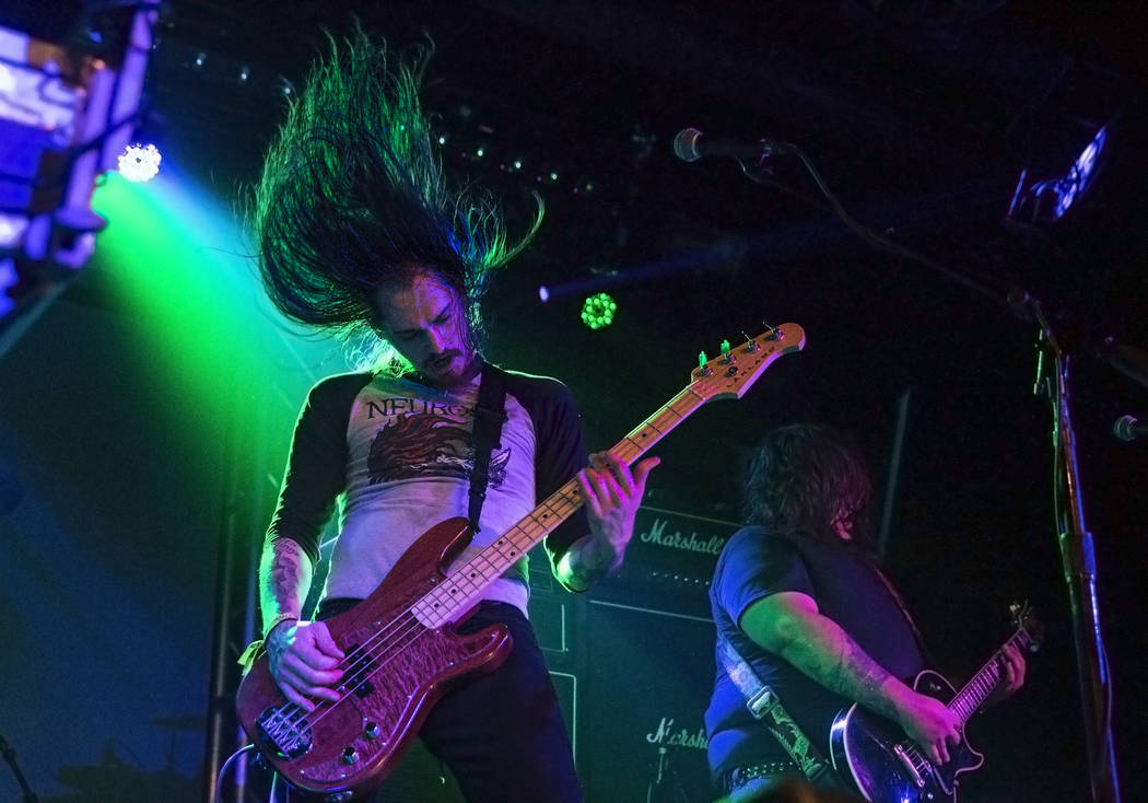 Minsk performs on The Vinyl stage during Psycho Las Vegas on Sunday, Aug 20, 2017, at the Hard Rock hotel-casino, in Las Vegas. Benjamin Hager Las Vegas Review-Journal @benjaminhphoto