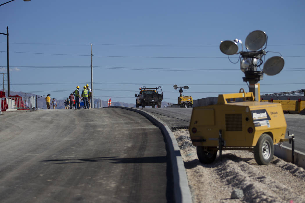 Contruction on the new Martin Luther King Boulevard, between Bearden Drive and Ellis Avenue which is being built as part of Project Neon in Las Vegas, on Saturday, Aug. 26, 2017. Erik Verduzco Las ...
