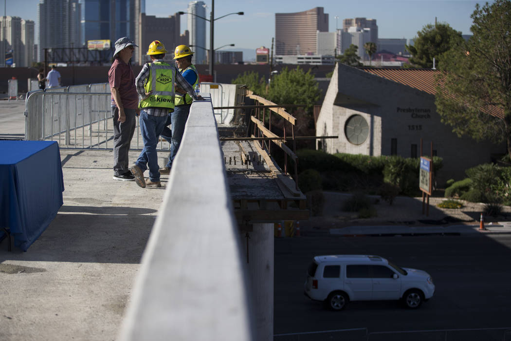 Contruction on the new Martin Luther King Boulevard, between Bearden Drive and Ellis Avenue which is being built as part of Project Neon in Las Vegas, on Saturday, Aug. 26, 2017. Erik Verduzco Las ...