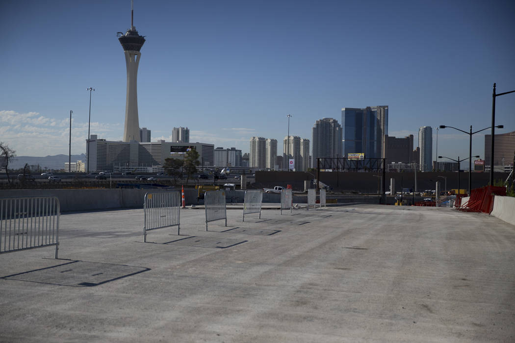 Contruction on the new Martin Luther King Boulevard, between Bearden Drive and Ellis Avenue which is being built as part of Project Neon in Las Vegas, on Saturday, Aug. 26, 2017. Erik Verduzco Las ...