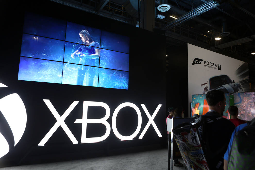 The Xbox booth during the 2017 GameStop EXPO at the Sands Expo and Convention Center, Sunday, Aug. 27, 2017 . Elizabeth Brumley Las Vegas Review-Journal