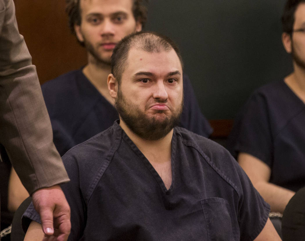 Shane Schindler, who pleaded guilty to attempted murder for an attack on a mannequin, attends his sentencing at the Regional Justice Center in Las Vegas on Thursday, Aug. 24, 2017. (Elizabeth Brum ...