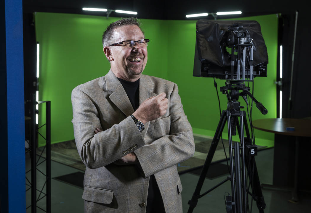 Podcast producer and host Scott Whitney at Vegas Video Network on Thursday, Aug 24, 2017, in Las Vegas. Benjamin Hager Las Vegas Review-Journal @benjaminhphoto