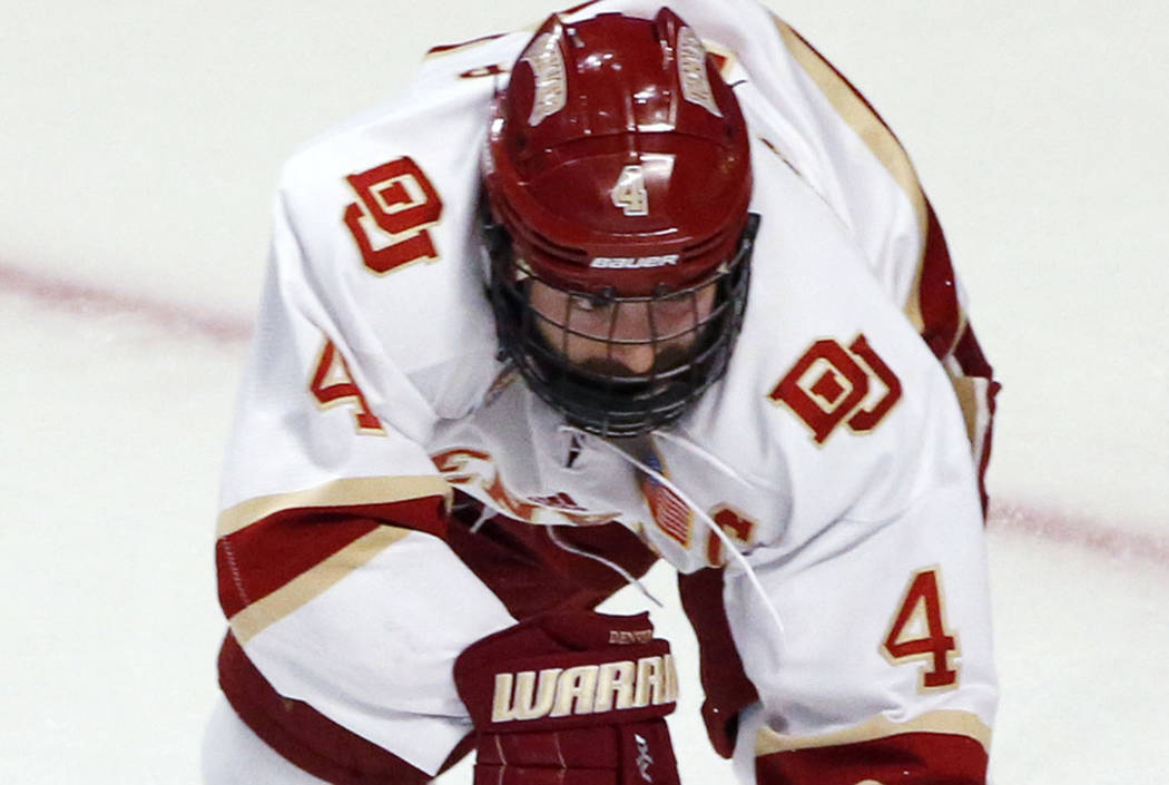 Denver's Will Butcher, seen in April. (AP Photo/Nam Y. Huh)