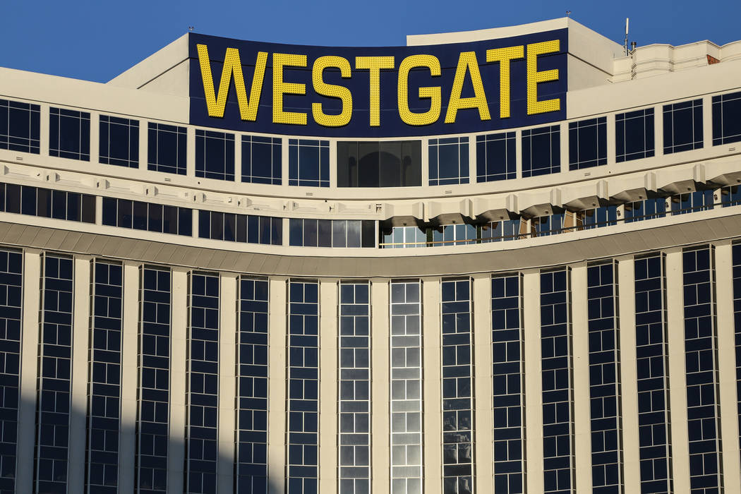 A balcony fire broke out at the Westgate in Las Vegas on Aug. 26, 2017. Joel Angel Juarez Las Vegas Review-Journal @jajuarezphoto