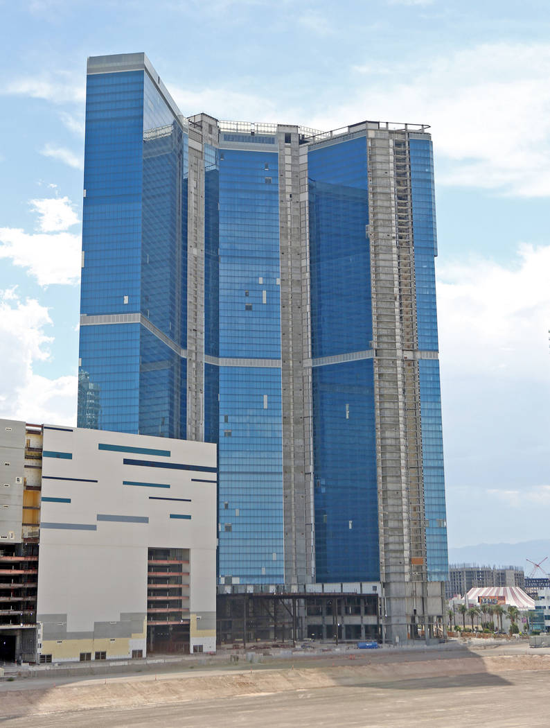 The unfinished Fontainebleau on the Las Vegas Strip has been sold again, Tuesday, Aug. 29, 2017 . (Elizabeth Brumley/Las Vegas Review-Journal)