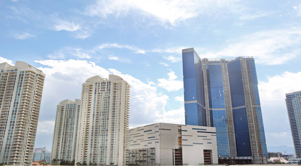 The unfinished Fontainebleau on the Las Vegas Strip has been sold again, Tuesday, Aug. 29, 2017 . (Elizabeth Brumley/Las Vegas Review-Journal)