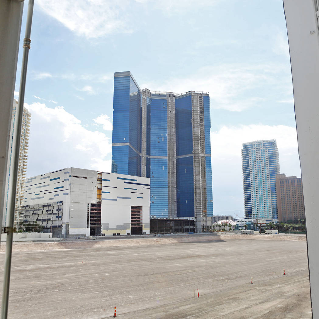 The unfinished Fontainebleau on the Las Vegas Strip has been sold again, Tuesday, Aug. 29, 2017 . (Elizabeth Brumley/Las Vegas Review-Journal)