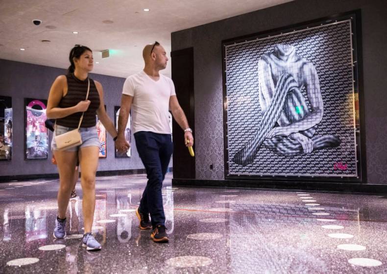 Cosmopolitan features artwork made of plastic room keys Las Vegas ReviewJournal