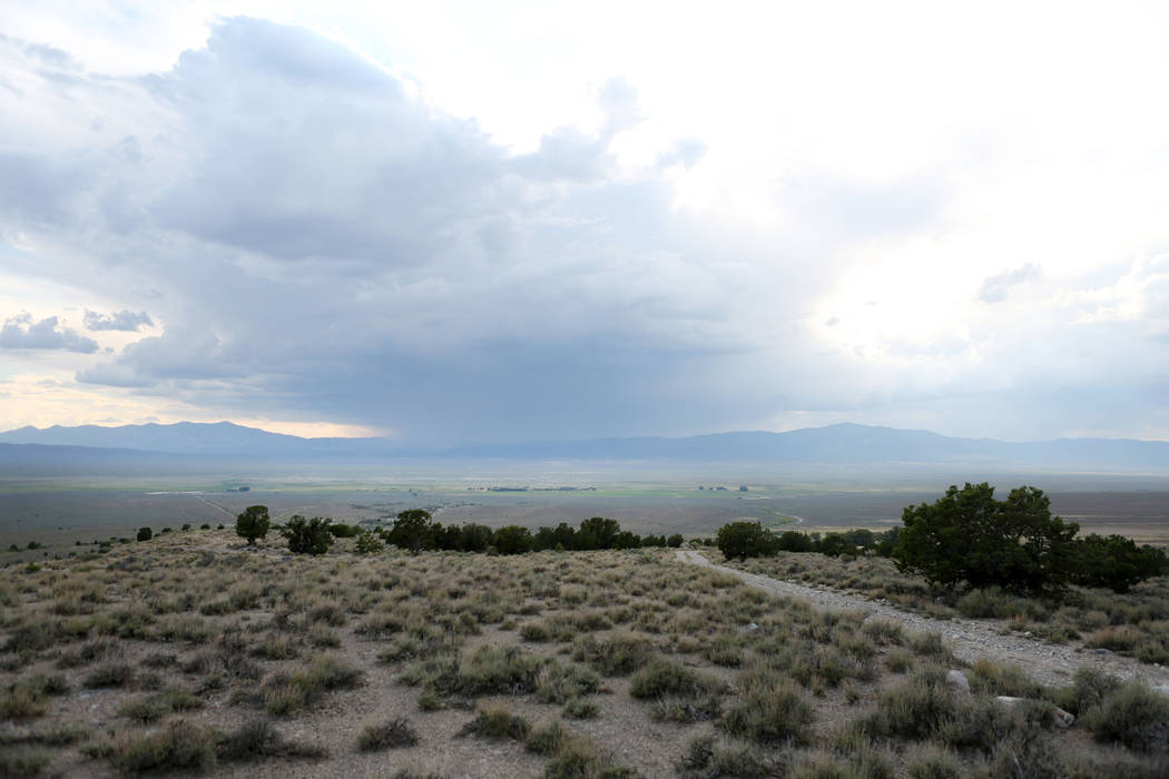 Over look of land on Great Basin Ranch in Spring Valley, Monday, Aug. 7, 2017. Elizabeth Brumley Las Vegas Review-Journal