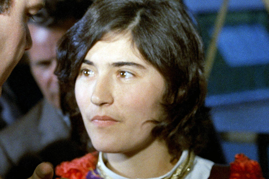 Catherine "Gypsy" Share, a member of Charles Manson's "family," is interviewed in the Hall of Justice in Los Angeles on Jan. 27, 1970. Share testified that the cult leader once threatened to have  ...