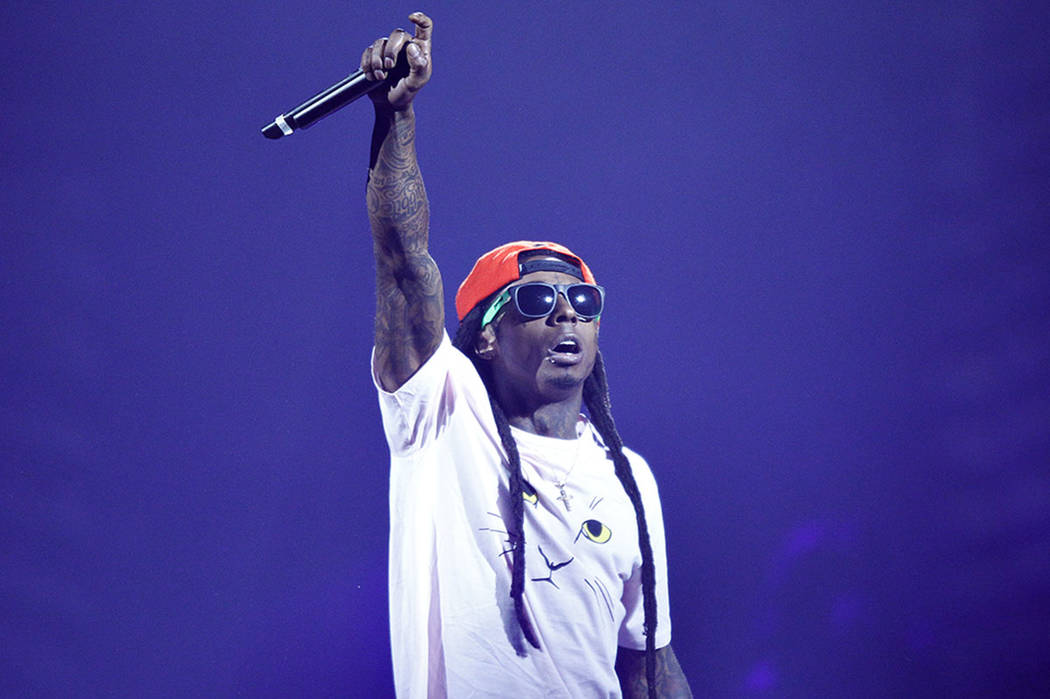 Lil Wayne performs at the MGM Grand in Las Vegas Saturday, Aug. 31, 2013. (Las Vegas Review-Journal)