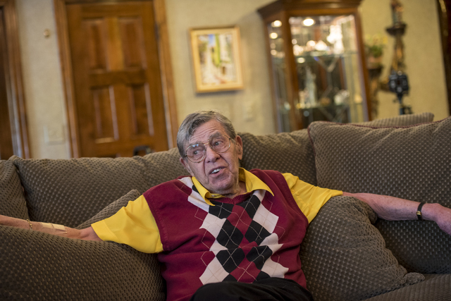 Jerry Lewis is interviewed in his Las Vegas home Friday, Sept. 9, 2016. Joshua Dahl/Las Vegas Review-Journal