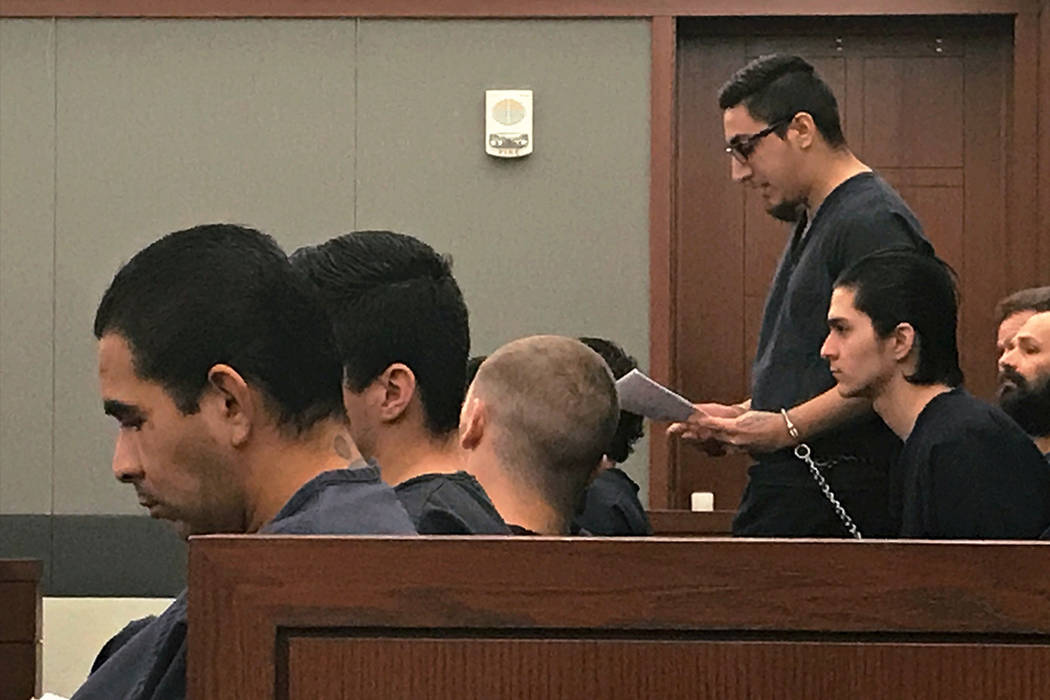 Cesar Mendoza, 20, reads aloud a handwritten statement to a judge in Las Vegas on Sept. 6, 2017. In the statement, Mendoza explains the pain he's experienced since causing the DUI wreck that kille ...
