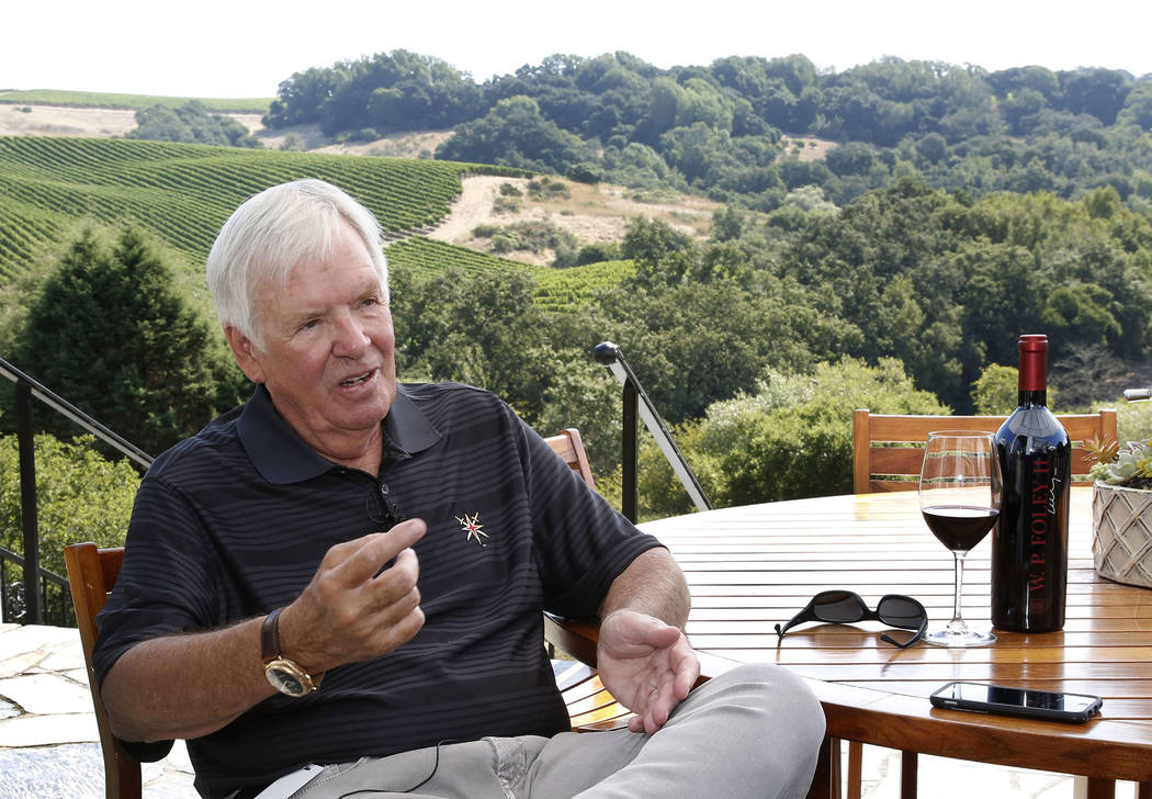 The Vegas Golden Knights owner Bill Foley during an interview at his Chalk Hill Estate Vineyards and Winery in Healdsburg, Calif., on Wednesday, Aug. 2, 2017. Bizuayehu Tesfaye Las Vegas Review-Jo ...