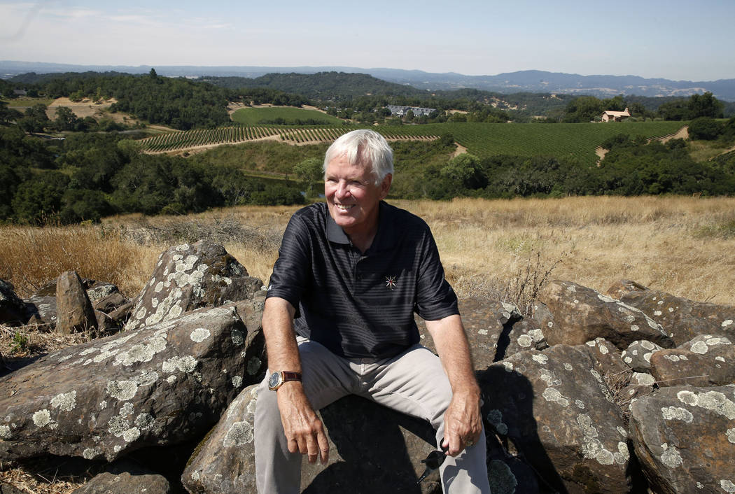 The Vegas Golden Knights owner Bill Foley at his Chalk Hill Estate Vineyards and Winery in Healdsburg, Calif., on Wednesday, Aug. 2, 2017. Bizuayehu Tesfaye Las Vegas Review-Journal @bizutesfaye