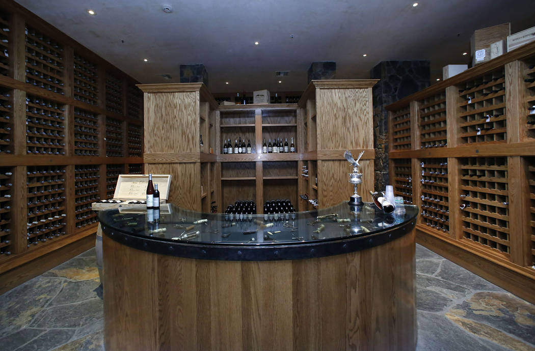 Chalk Hill Estate Vineyards' underground wine cellar, owned by the Vegas Golden Knights owner Bill Foley, in Healdsburg, Calif., on Wednesday, Aug. 2, 2017. Bizuayehu Tesfaye Las Vegas Review-Jour ...