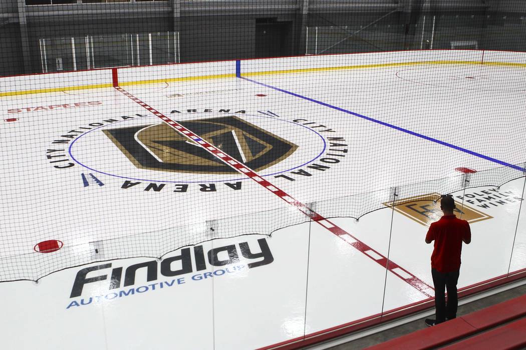 City National Arena, the Vegas Golden Knights' headquarters and training facility, in Las Vegas. (Chase Stevens/Las Vegas Review-Journal) @csstevensphoto