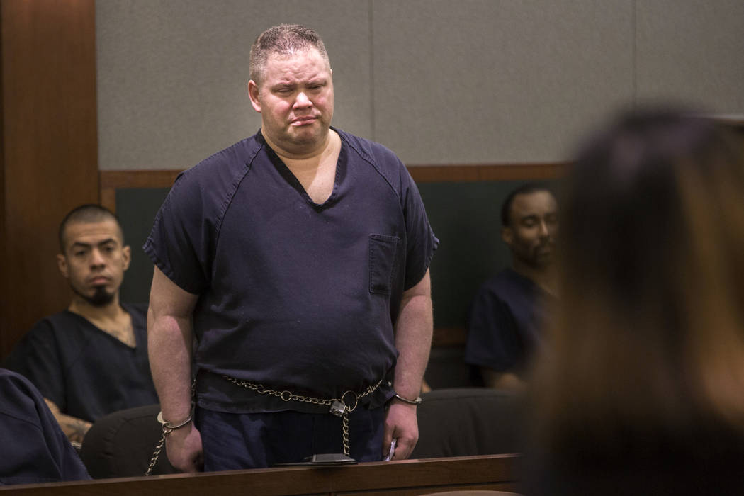 David Fensch during his sentencing at the Regional Justice Center in Las Vegas on Thursday, Aug. 24, 2017. Fensch killed 16-year-old Jaelan Fajardo while driving under the influence of drugs and a ...
