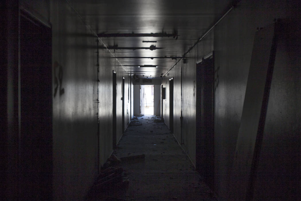 A hallway at the Moulin Rouge property in Las Vegas, Thursday, Sept. 14, 2017. Rachel Aston Las Vegas Review-Journal @rookie__rae