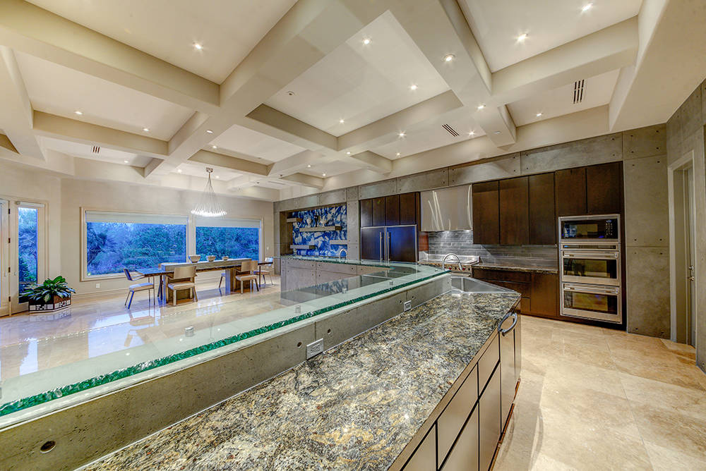 The home's kitchen is large and modern. (The Napoli Group)