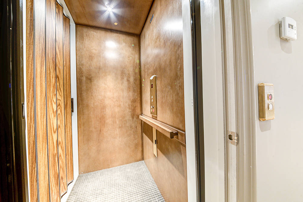 An elevator connects the home's two stories.  (The Napoli Group)
