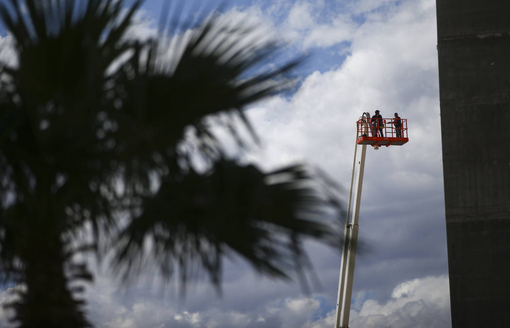 Construction continues at Resorts World Las Vegas along the north Strip area in Las Vegas on Wednesday, Sept. 13, 2017. Chase Stevens Las Vegas Review-Journal @csstevensphoto