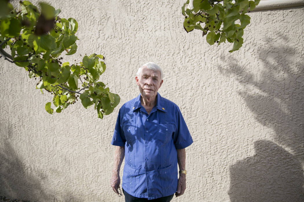 Dennis Ortwein, who is one of four people who will have new elementary schools named after them, at his home in Summerlin, Las Vegas, on Wednesday, Sept. 13, 2017. Ortwein has lengthy history in ...