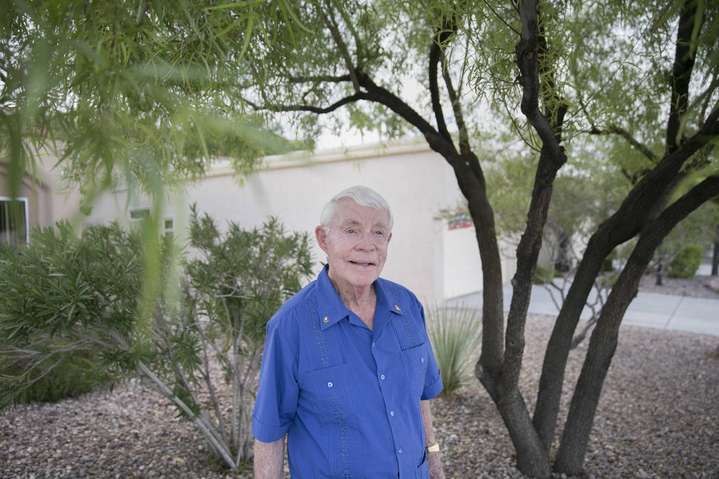 Dennis Ortwein, who is one of four people who will have new elementary schools named after them, at his home in Summerlin, Las Vegas, on Wednesday, Sept. 13, 2017. Ortwein has lengthy history in ...