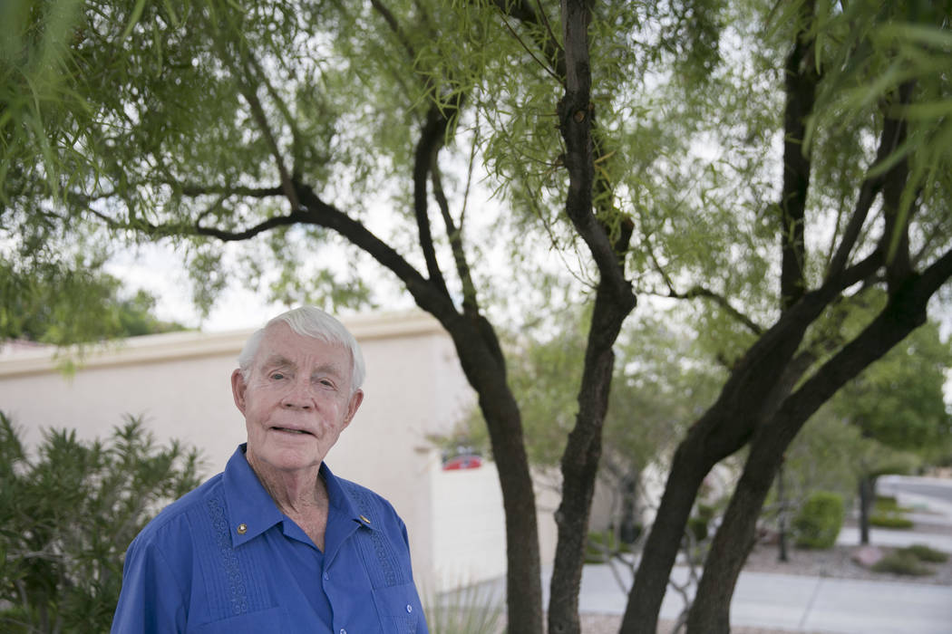 Dennis Ortwein, who is one of four people who will have new elementary schools named after them, at his home in Summerlin, Las Vegas, on Wednesday, Sept. 13, 2017. Ortwein has lengthy history in ...