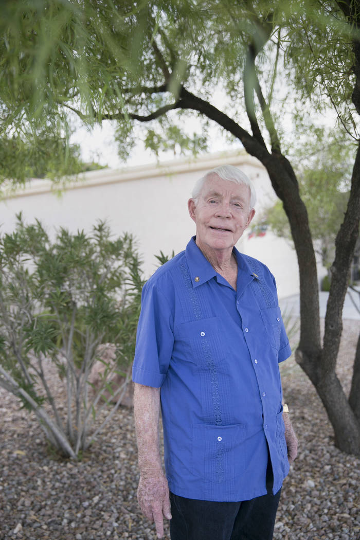 Dennis Ortwein, who is one of four people who will have new elementary schools named after them, at his home in Summerlin, Las Vegas, on Wednesday, Sept. 13, 2017. Ortwein has lengthy history in ...