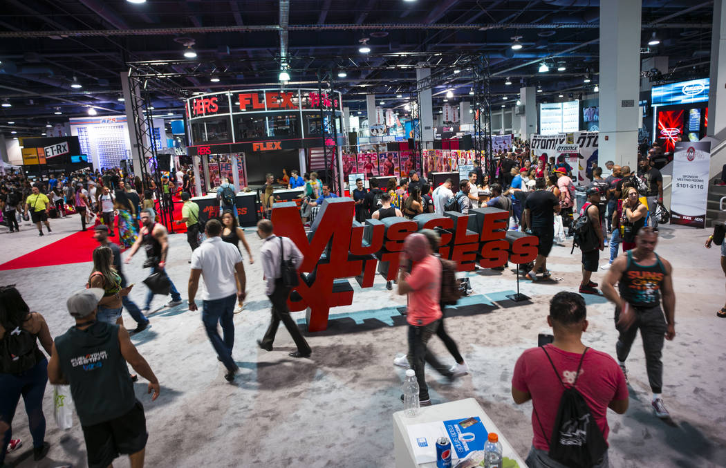 Fitness, bodybuilding enthusiasts pack Las Vegas Convention Center