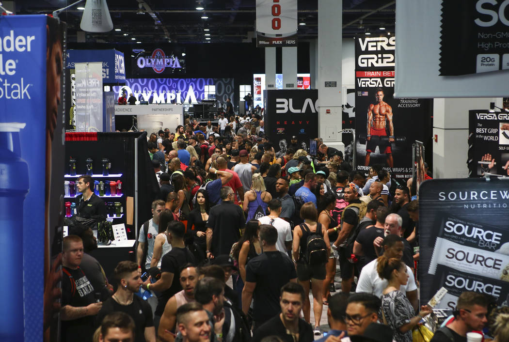 Fitness, bodybuilding enthusiasts pack Las Vegas Convention Center