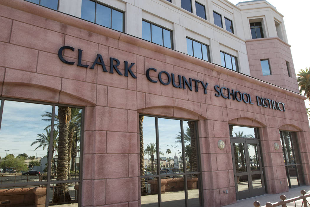 Clark County School District administration building located at 5100 West Sahara Ave. in Las Vegas on Wednesday, June 7, 2017. (Richard Brian Las Vegas Review-Journal @vegasphotograph)