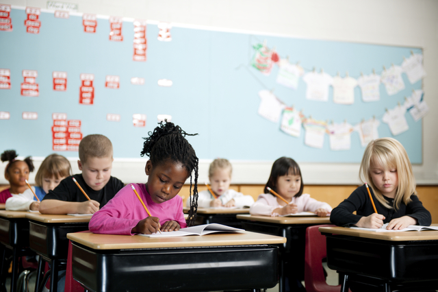 The state reported Tuesday that 47 percent of students in Nevada and Clark County in grades three through eight are proficient in English, and 35 percent are proficient in math. (Las Vegas Review- ...