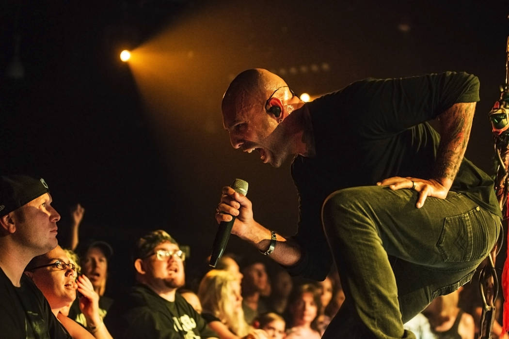 Otherwise frontman Adrian Patrick performs on Friday, September 15, 2017, at the Hard Rock hotel-casino, in Las Vegas. Benjamin Hager Las Vegas Review-Journal @benjaminhphoto