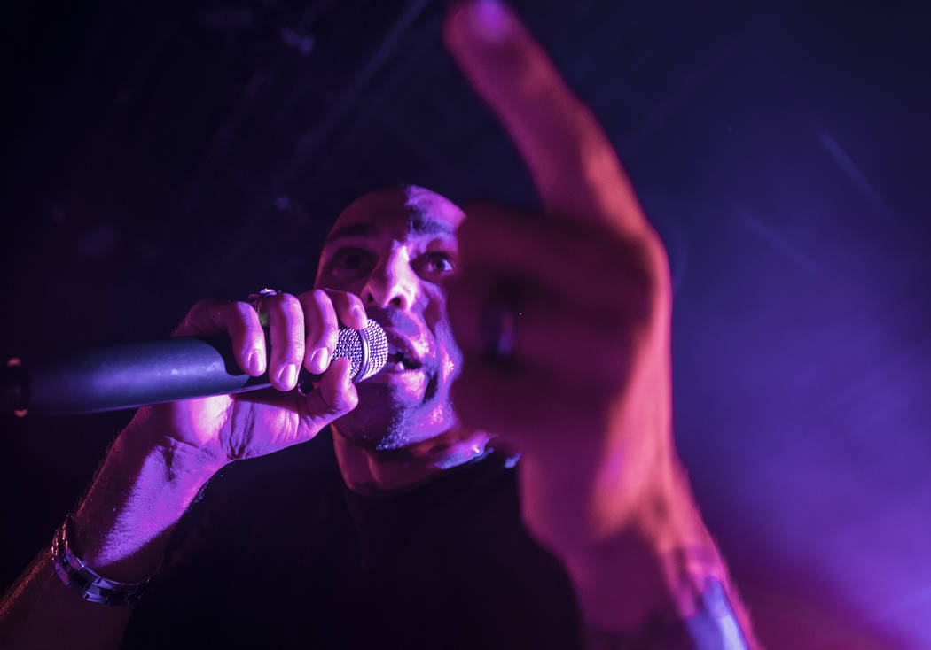 Otherwise frontman Adrian Patrick performs on Friday, September 15, 2017, at the Hard Rock hotel-casino, in Las Vegas. Benjamin Hager Las Vegas Review-Journal @benjaminhphoto