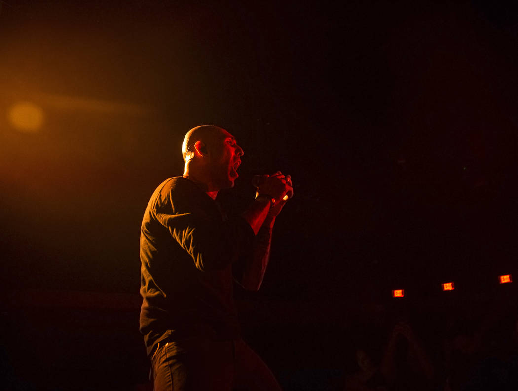 Otherwise frontman Adrian Patrick performs on Friday, September 15, 2017, at the Hard Rock hotel-casino, in Las Vegas. Benjamin Hager Las Vegas Review-Journal @benjaminhphoto