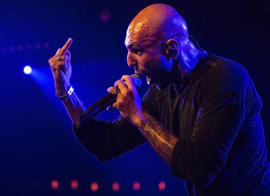 Otherwise frontman Adrian Patrick performs on Friday, September 15, 2017, at the Hard Rock hotel-casino, in Las Vegas. Benjamin Hager Las Vegas Review-Journal @benjaminhphoto