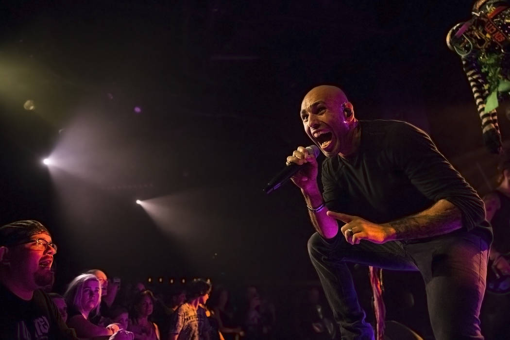 Otherwise frontman Adrian Patrick performs on Friday, September 15, 2017, at the Hard Rock hotel-casino, in Las Vegas. Benjamin Hager Las Vegas Review-Journal @benjaminhphoto