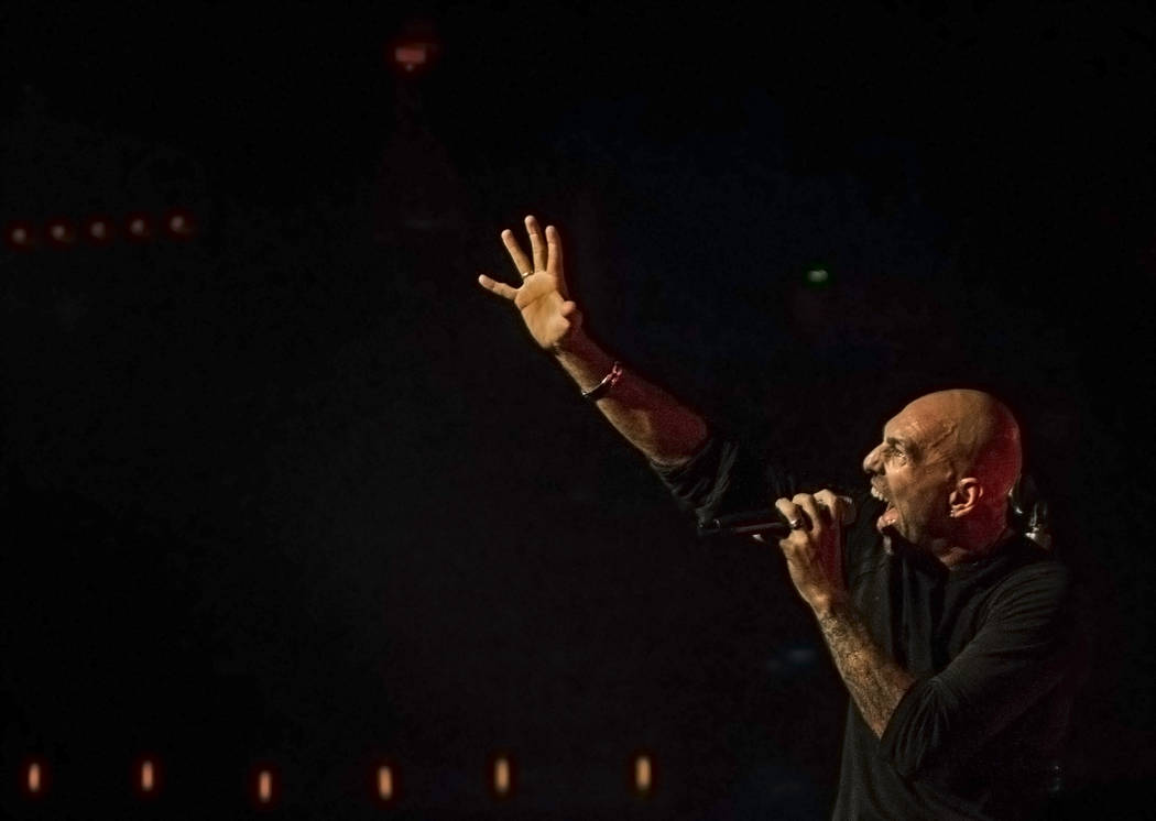 Otherwise frontman Adrian Patrick performs on Friday, September 15, 2017, at the Hard Rock hotel-casino, in Las Vegas. Benjamin Hager Las Vegas Review-Journal @benjaminhphoto